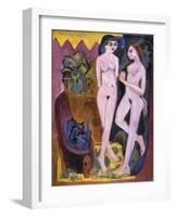 Two Nudes in a Room, 1914-Ernst Ludwig Kirchner-Framed Giclee Print