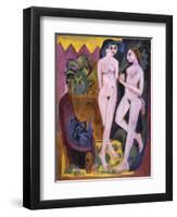 Two Nudes in a Room, 1914-Ernst Ludwig Kirchner-Framed Giclee Print