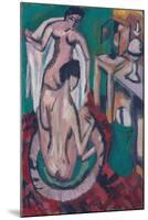 Two Nudes in a Shallow Tub, C. 1912/1913-1920-Ernst Ludwig Kirchner-Mounted Giclee Print