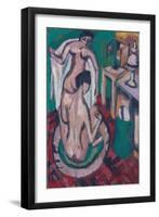 Two Nudes in a Shallow Tub, C. 1912/1913-1920-Ernst Ludwig Kirchner-Framed Giclee Print