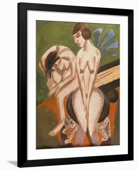 Two Nudes in the Room-Ernst Ludwig Kirchner-Framed Giclee Print