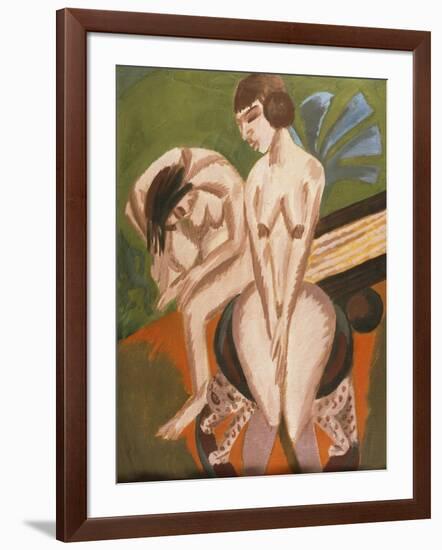 Two Nudes in the Room-Ernst Ludwig Kirchner-Framed Giclee Print