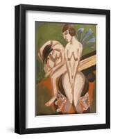 Two Nudes in the Room-Ernst Ludwig Kirchner-Framed Premium Giclee Print