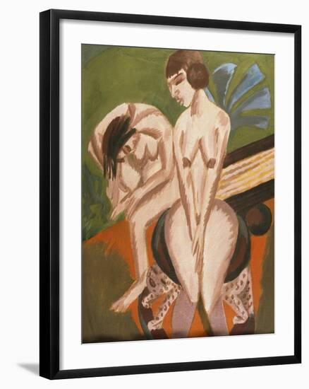 Two Nudes in the Room-Ernst Ludwig Kirchner-Framed Giclee Print