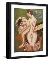 Two Nudes in the Room-Ernst Ludwig Kirchner-Framed Giclee Print