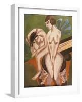 Two Nudes in the Room-Ernst Ludwig Kirchner-Framed Giclee Print