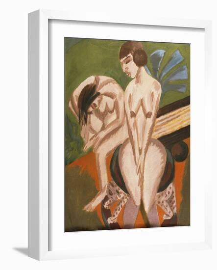 Two Nudes in the Room-Ernst Ludwig Kirchner-Framed Giclee Print