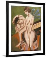 Two Nudes in the Room-Ernst Ludwig Kirchner-Framed Giclee Print