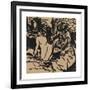 Two Nudes on a Bed (Isabella and a Younger Girl)-Ernst Ludwig Kirchner-Framed Premium Giclee Print