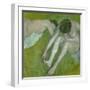 Two nudes. Pastel R. F. 29950.-Edgar Degas-Framed Giclee Print