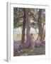 Two Nudes under Pine-Trees-Theo Rysselberghe-Framed Giclee Print