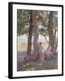 Two Nudes under Pine-Trees-Theo Rysselberghe-Framed Giclee Print