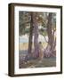 Two Nudes under Pine-Trees-Theo Rysselberghe-Framed Giclee Print