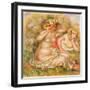 Two Nudes Wearing Hats-Pierre-Auguste Renoir-Framed Giclee Print