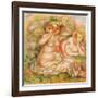 Two Nudes Wearing Hats-Pierre-Auguste Renoir-Framed Giclee Print