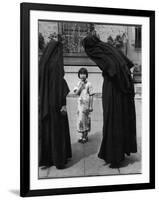 Two Nuns Questioning a Little Chinese Girl at the American Mission School-Alfred Eisenstaedt-Framed Photographic Print