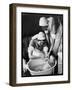 Two Nurses Bath a Baby-null-Framed Art Print