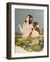 Two Nymphs in Pool-Susan Adams-Framed Giclee Print