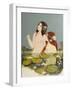 Two Nymphs in Pool-Susan Adams-Framed Giclee Print