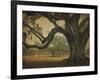 Two Oaks in Rain, Audubon Gardens-William Guion-Framed Giclee Print