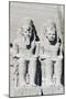 Two of Four Colossal Statues from Facade of Great Temple of Ramses II, Abu Simbel-null-Mounted Photographic Print