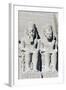 Two of Four Colossal Statues from Facade of Great Temple of Ramses II, Abu Simbel-null-Framed Photographic Print