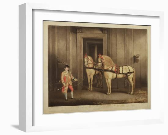 Two of His Majesty's State Horses, Engraved by William Ward, 1 September 1800 (Mezzotint)-Henry Bernard Chalon-Framed Giclee Print