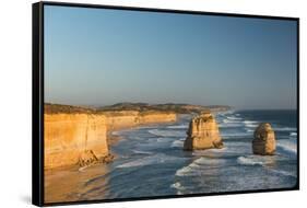 Two of the Twelve Apostles, Twelve Apostles National Park, Port Campbell, Victoria, Australia-Richard Nebesky-Framed Stretched Canvas