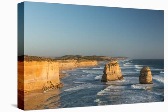 Two of the Twelve Apostles, Twelve Apostles National Park, Port Campbell, Victoria, Australia-Richard Nebesky-Stretched Canvas