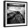 Two Old Boats by Lake Side, Derwentwater, Lake District National Park, Cumbria, England, UK-Lee Frost-Framed Photographic Print