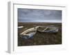 Two Old Boats on the Saltmarshes at Burnham Deepdale, Norfolk, England-Jon Gibbs-Framed Photographic Print