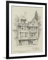 Two Old Houses in Fleet Street, About to Be Pulled Down-Herbert Railton-Framed Giclee Print