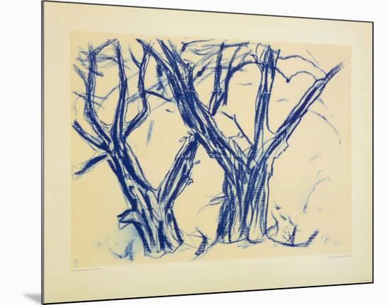 Two Old Lime Rrees-Christian Rohlfs-Mounted Collectable Print