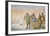Two Old Men Beside a Sled Bearing the Coats of Arms of Amsterdam and Utrecht, 1620-33-Hendrik Avercamp-Framed Giclee Print