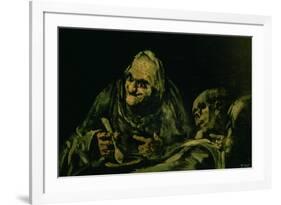 Two Old Men Eating, One of the "Black Paintings", 1819-23-Francisco de Goya-Framed Giclee Print