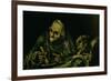 Two Old Men Eating, One of the "Black Paintings", 1819-23-Francisco de Goya-Framed Giclee Print