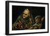 Two Old Men Eating, One of the Black Paintings from the Quinta Del Sordo, Goya's House, 1819-1823-Francisco de Goya-Framed Giclee Print