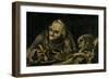 Two Old Men Eating Soup-Francisco de Goya-Framed Giclee Print