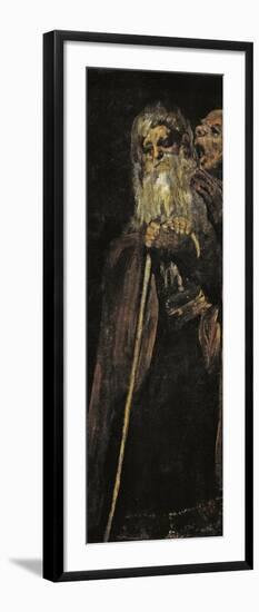 Two Old Men (Two Monk)-Francisco de Goya-Framed Giclee Print