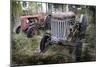 Two Old Rusty Tractor in the Forest-Ollikainen-Mounted Photographic Print