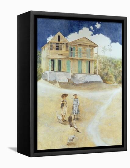 Two Old Sisters, Jacmel, Haiti, 1974-James Reeve-Framed Stretched Canvas