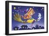 Two on a Broom-Olga And Alexey Drozdov-Framed Giclee Print