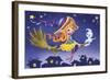 Two on a Broom-Olga And Alexey Drozdov-Framed Giclee Print