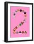 Two On Pink-null-Framed Art Print