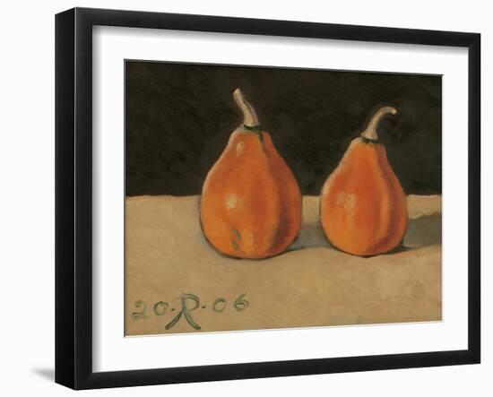 Two Orange Pumpkins, 2006-Raimonda Kasparaviciene Jatkeviciute-Framed Giclee Print