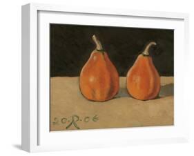 Two Orange Pumpkins, 2006-Raimonda Kasparaviciene Jatkeviciute-Framed Giclee Print