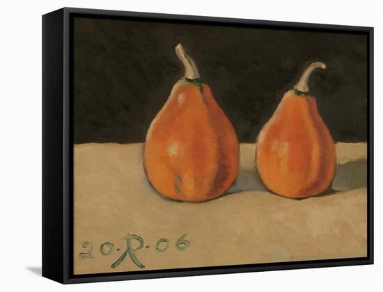 Two Orange Pumpkins, 2006-Raimonda Kasparaviciene Jatkeviciute-Framed Stretched Canvas