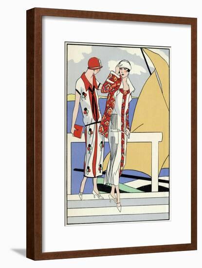 Two Outfits by Martial Et Armand and Philippe Et Gaston-null-Framed Art Print