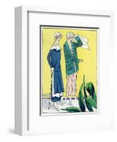 Two Outfits by Philippe Et Gaston and Jean Patou-null-Framed Art Print