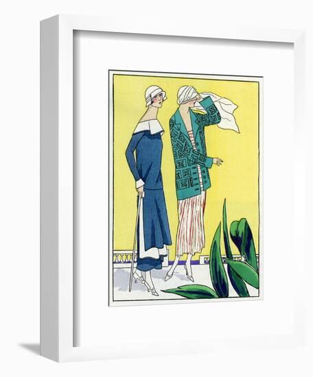 Two Outfits by Philippe Et Gaston and Jean Patou-null-Framed Art Print